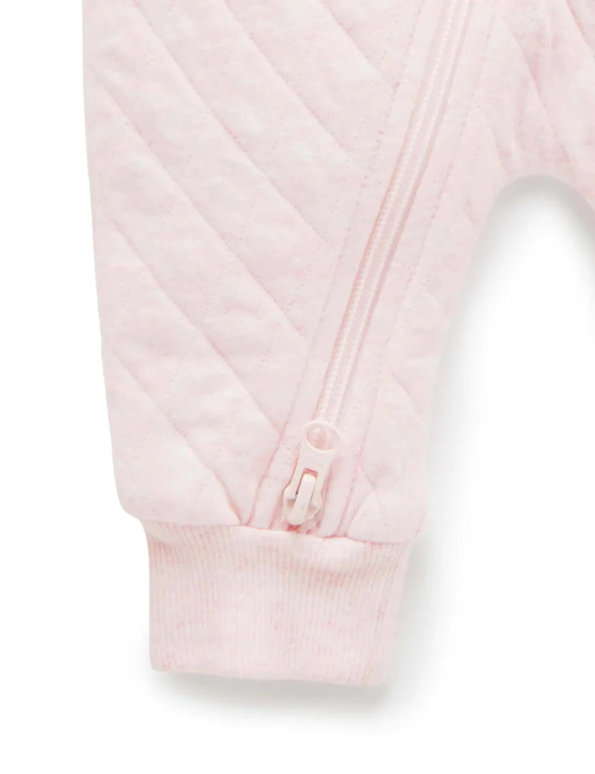 Quilted Growsuit | Pale Pink