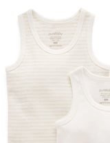 2 Pack Rib Singlet | Wheat