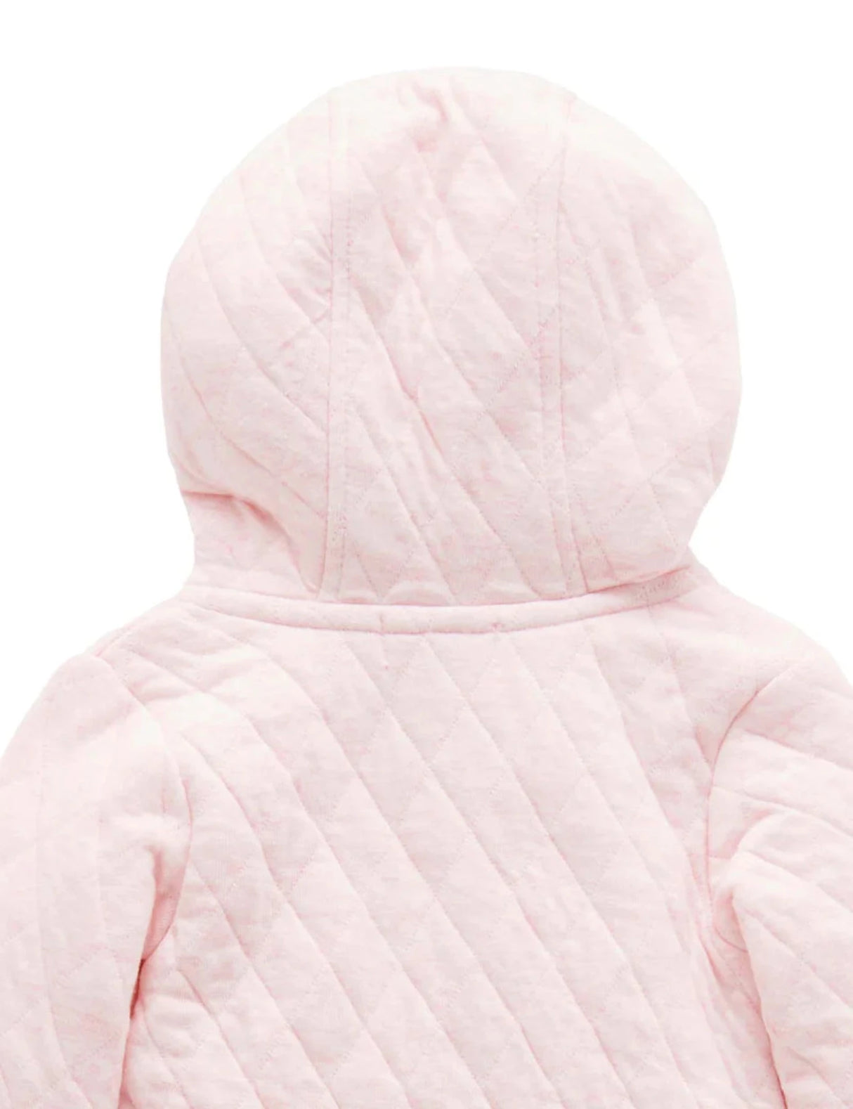 Quilted Growsuit | Pale Pink