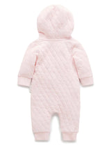 Quilted Growsuit | Pale Pink